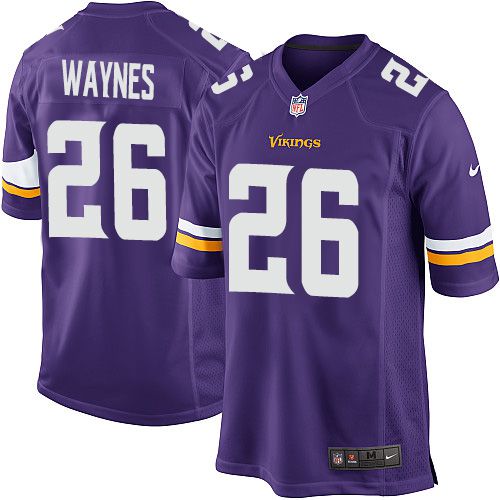 Men Minnesota Vikings #26 Trae Waynes Nike Purple Player Game NFL Jersey